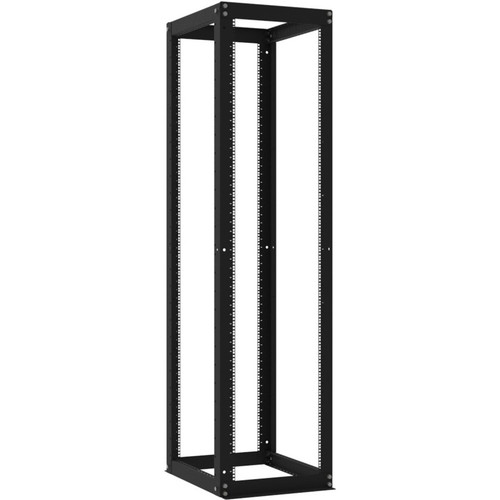 Rack Solutions Rack-111 Open Server Rack Frame - 50U Rack Height x 19" (482.60 mm) Rack Width - Black - 3000 lb (1360777.11 g) Maximum (111-1730)