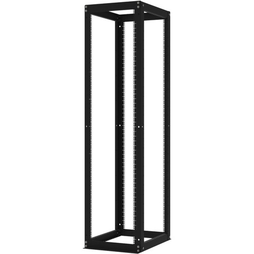 Rack Solutions Rack-111 Open Server Rack Frame - 50U Rack Height x 19" (482.60 mm) Rack Width - Black - 3000 lb (1360777.11 g) Maximum (111-1730)