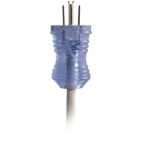 C2G 48048 10ft Hospital Grade Power Cord - NEMA 5-15P to C13 IEC - 13A 16AWG - Gray/Clear - 125V AC