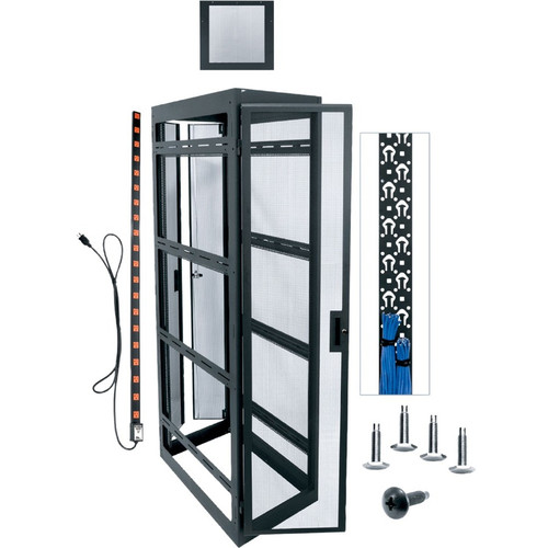 Middle Atlantic WMRK Series Enclosure - For Server - 24U Rack Height x 19" (482.60 mm) Rack Width x 33.60" (853.44 mm) Rack Depth - - (Fleet Network)