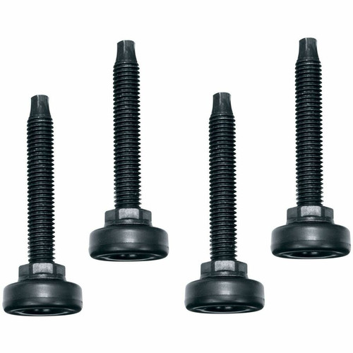 Middle Atlantic Heavy Duty Leveling Feet - 4 Pack - 1.4" (35.56 mm) Width x 1.4" (35.56 mm) Depth x 4" (101.60 mm) Height - Heavy Feet (Fleet Network)