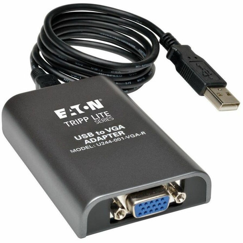 Tripp Lite series U244-001-VGA-R Graphics Adapter - USB 2.0 - 1 x VGA - 1920 x 1200 Supported (Fleet Network)