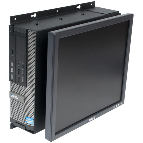 Rack Solutions Wall Mount for Flat Panel Display, Desktop Computer - Black Powder Coat - 50 lb (22679.62 g) Load Capacity - 75 x 75, x (104-2323)