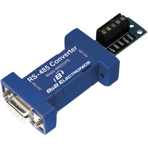 B+B SmartWorx Port-Powered RS-485 Converter - 1 x 9-pin DB-9 RS-232 Serial Female - 1 x RS-485 Terminal Block - 1 (Fleet Network)