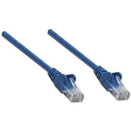 Intellinet Network Patch Cable, Cat6, 15m, Blue, CCA, U/UTP, PVC, RJ45, Gold Plated Contacts, Snagless, Booted, Lifetime Warranty, - 6 (342438)