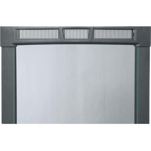 Middle Atlantic Plexi Front Door, 41 RU Racks, Curved - Steel - Black - 41U Rack Height - 74.48" (1891.79 mm) Height x 22" (558.80 mm) (Fleet Network)