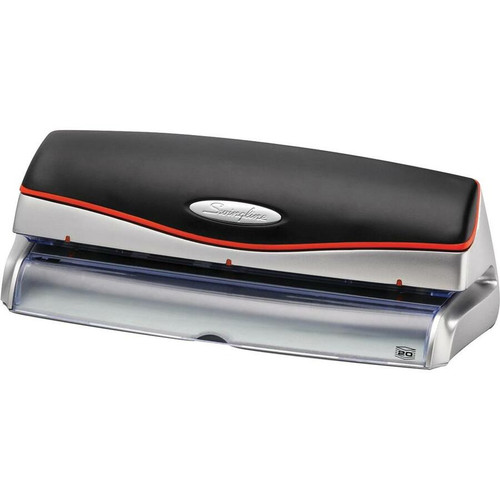 Swingline Optima 20 Electric Punch - 20 Sheet of 20lb Paper - 1/4" (6.35 mm) Punch Size - 15.38" (390.65 mm) Width x 7.88" (200.15 mm) (Fleet Network)