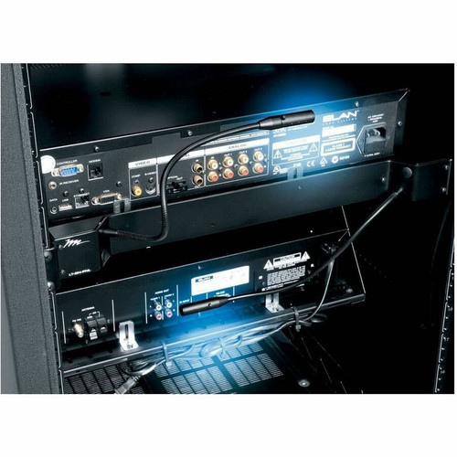 Middle Atlantic LED Gooseneck Light Series 1RU Panel Gooseneck Light - LED - Black - Rack-mountable - for Rack (LT-GN-PNL)