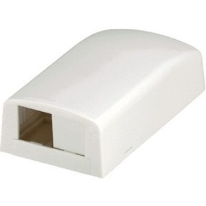 Panduit Mini-Com CBX2WH-AY Mounting Box - 2 x Total Number of Socket(s) - White - Acrylonitrile Butadiene Styrene (ABS) - 1 (Fleet Network)