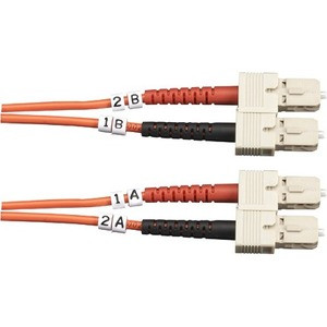 Black Box Fiber Optic Duplex Patch Network Cable - 6.5 ft Fiber Optic Network Cable for Transceiver, Switch, Server, Network Device - (Fleet Network)