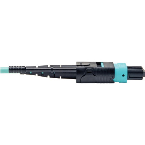 Tripp Lite series 5 Meter MTP / MPO Patch Cable, 12 Fiber, 40GbE Aqua OM3 Plenum - 16.4 ft (5 m) Fiber Optic Network Cable for Network (N844-05M-12-P)