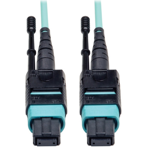 Tripp Lite series 10 Meter MTP / MPO Patch Cable, 12 Fiber, 40GbE Aqua OM3 Plenum - 32.8 ft (10 m) Fiber Optic Network Cable for - 1 x (Fleet Network)