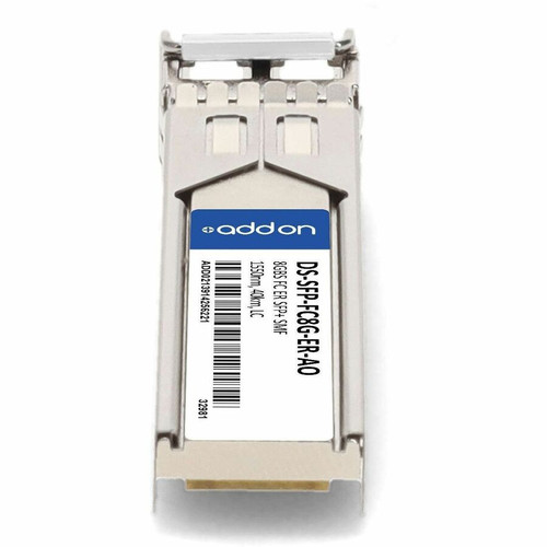 AddOn DS-SFP-FC8G-ER-AO Compatible TAA SFP+ 8GBase-LW Fibre Channel Transceiver - LC - 1550nm - 40km - SMF - Cisco MDS 9500 Series