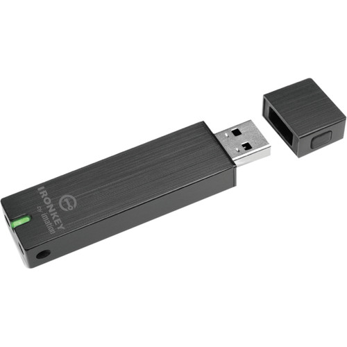 IronKey 64GB Basic D250 USB 2.0 Flash Drive - 64 GB - USB 2.0 - 29 MB/s Read Speed - 13 MB/s Write Speed - 1 Year Warranty (Fleet Network)