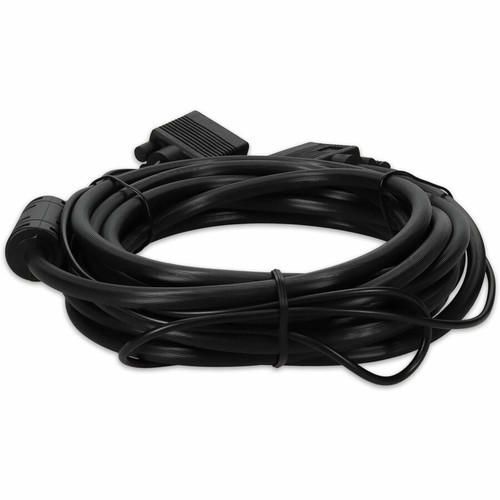 AddOn VGAMM15A 15ft VGA Male to Male Cable with 3. 5mm Audio - Black - Supports 1920 x 1200 (WUXGA) Resolution