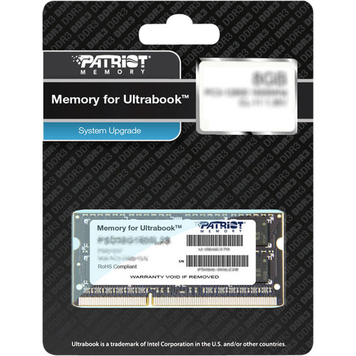 Patriot Memory Signature DDR3 4GB PC3-10600 (1333MHz) CL9 Ultrabook SODIMM - For Notebook - 4 GB (1 x 4GB) - DDR3-1333/PC3-10600 DDR3 (Fleet Network)