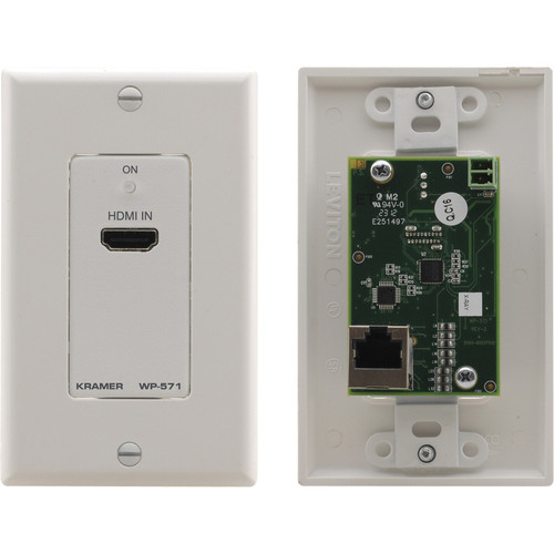Kramer Active Wall Plate HDMI Over Twisted Pair Transmitter - 1-gang - 1 x HDMI Port(s) - 1 x RJ-45 Port(s) (Fleet Network)