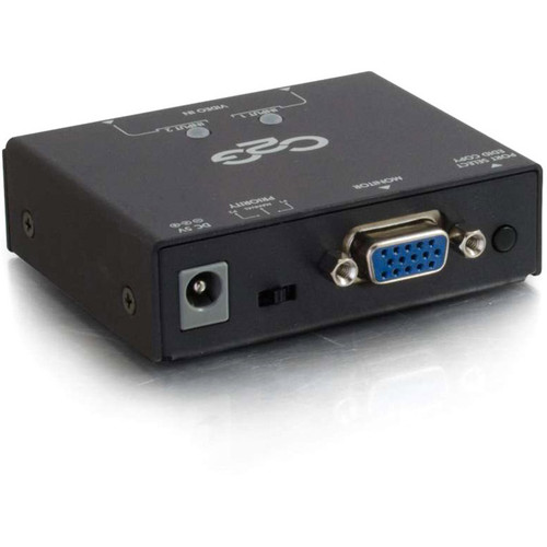 C2G 2-Port VGA Auto Switch - 2048 x 1152 - VGA - 2 x 1 - Computer, Camera1 x VGA Out (39900)