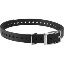 Garmin 3/4" Collar Straps - 0.75" (19.05 mm) Width x 27" (685.80 mm) Length - Black - Polyurethane, Nickel Plated, Nylon (Fleet Network)