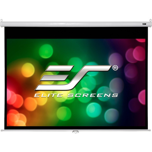 Elite Screens M100XWH2-SRM 100" Manual Projection Screen - Front Projection - 16:9 - MaxWhite - 49" Height x 87" Width - Wall/Ceiling (Fleet Network)