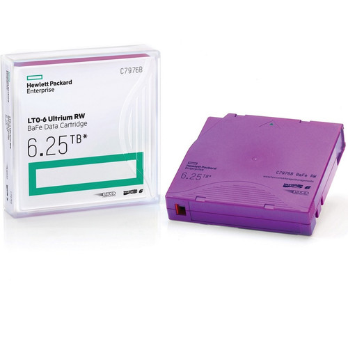 HPE LTO-6 Ultrium 6.25TB MP WORM Data Cartridge - LTO-6 - WORM - 2.50 TB (Native) / 6.25 TB (Compressed) - 2775.6 ft (846 m) Tape - 1 (Fleet Network)