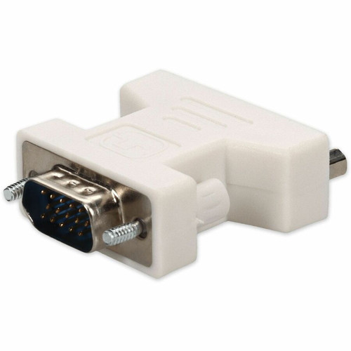 AddOn VGA Male to DVI-I (29 pin) Female White Adapter For Resolution Up to 1920x1200 (WUXGA) - 1 x 15-pin HD-15 VGA - Male - 1 x DVI-I (Fleet Network)