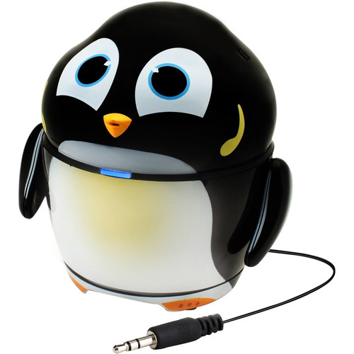 GOgroove Groove Pal GG-PAL-PENGUIN 2.0 Portable Speaker System - 4 W RMS - Black, White - Battery Rechargeable - USB - 1 (Fleet Network)