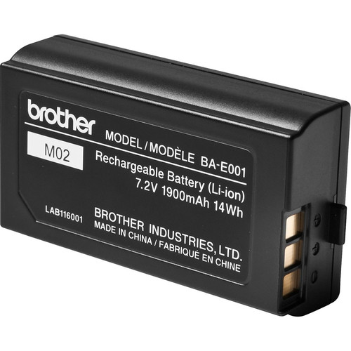 Brother Rechargeable Li-ion Battery Pack - For Handheld Device - Battery Rechargeable - 1900 mAh - 14 Wh - 7.2 V DC - 1 Each (Fleet Network)