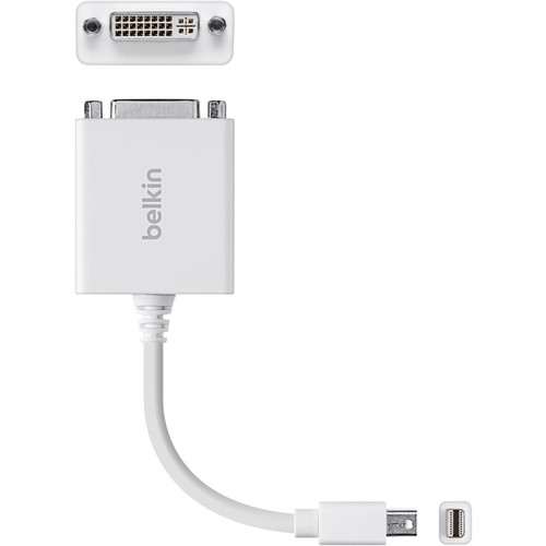 Belkin Mini DisplayPort to DVI Adapter, M/F, 1080p - DVI/Mini DisplayPort Video Cable for Video Device - First End: 1 x Mini Digital - (Fleet Network)