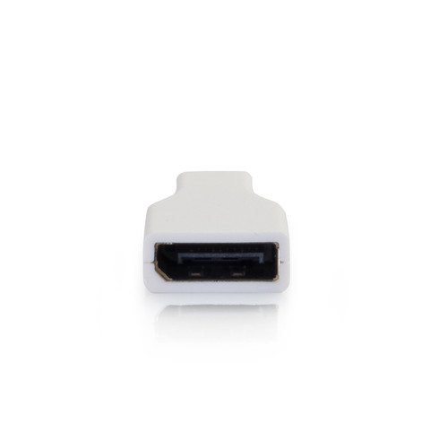 DisplayPort Female To Mini Male Adapter White Inline Connector Audio/Video Digital X 18409
