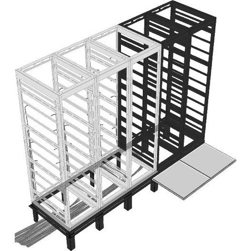 Middle Atlantic RIB Floor Support Angle - Black - Steel (Fleet Network)