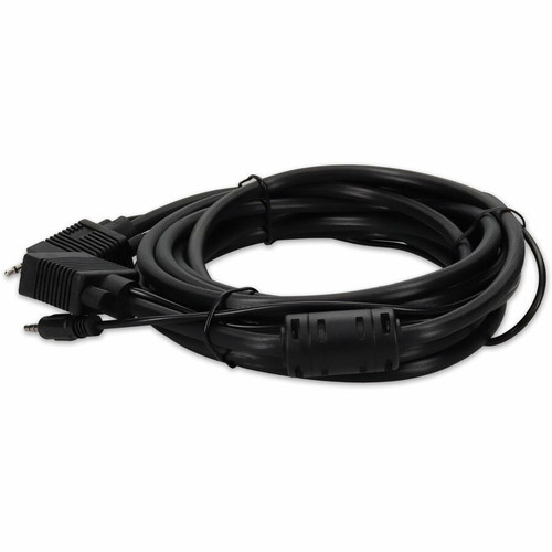 AddOn VGAMM15A-5PK 5-Pack 15ft VGA Male to VGA Male Cable with Audio Port - Supports WUXGA 1920 x 1200 Resolution