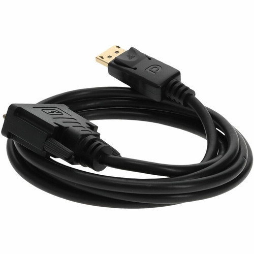 AddOn 5-Pack of 6ft DisplayPort 1.2 Male to DVI-D Dual Link (24+1 pin) Male Black Cables Which Requires DP++ For Resolution Up to - a (DISPORT2DVI6F-5PK)