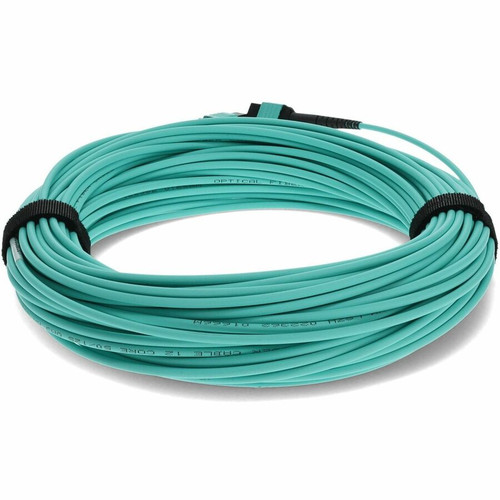 AddOn 25m MPO/UPC to MPO/UPC Aqua OM3 OFNR (Riser-Rated) 12-Strand Fiber Patch Cable - 82 ft (25 m) Fiber Optic Network Cable for - 1 (ADD-MPOMPO-25M5OM3S)