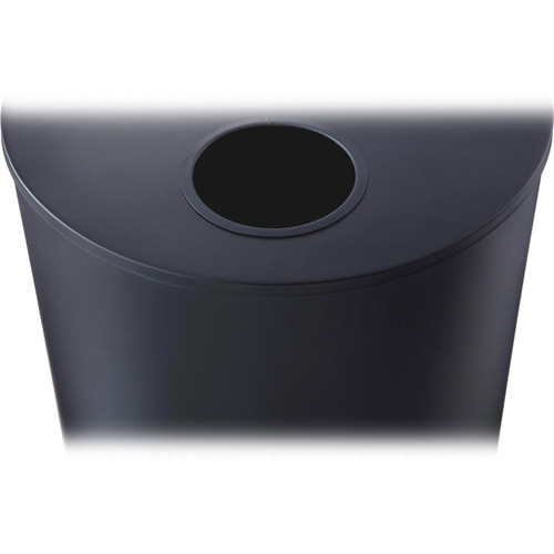Safco Half Round Receptacle - 47.32 L Capacity - Half-round - 32.5" (825.50 mm) Height x 17.5" (444.50 mm) Width x 9" (228.60 mm) - - (9940BL)