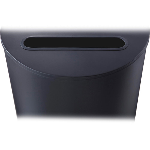 Safco Half Round Receptacle - 47.32 L Capacity - Half-round - 32.5" (825.50 mm) Height x 17.5" (444.50 mm) Width x 9" (228.60 mm) - - (9940BL)
