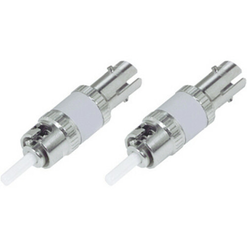 AddOn 2-Pack of 20dB fixed ST Male to ST Female OS1 SMF Simplex Fiber Attenuators - 1 x ST/PC Network Male - 1 x ST/PC Network Female (Fleet Network)