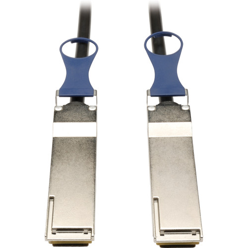 Tripp Lite series 2 Meter QSFP+ to QSFP+ 40Gb Passive DAC Copper Infiniband Cable - 6.6 ft (2.01 m) QSFP+ Network Cable for Network - (Fleet Network)
