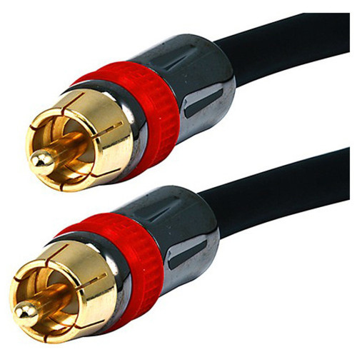 Monoprice Coaxial Audio/Video Cable - 15 ft (4.57 m) Coaxial A/V Cable for Audio/Video Device - First End: 1 x RCA Audio/Video - Male (6306)