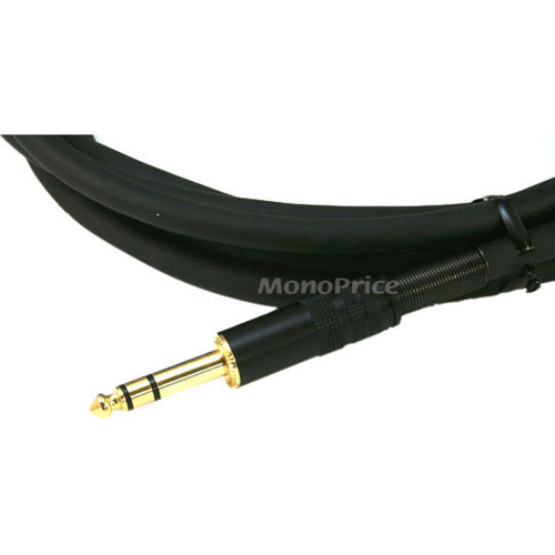 Monoprice 15ft Premier Series XLR Male to 1/4inch TRS Male 16AWG Cable (Gold Plated) - 15 ft (4.57 m) 6.35mm/XLR Audio Cable for Audio (4763)