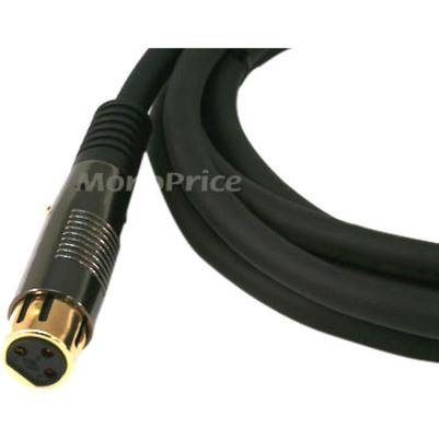 Monoprice 25ft Premier Series XLR Female to 1/4inch TRS Male 16AWG Cable (Gold Plated) - 25 ft (7.62 m) 6.35mm/XLR Audio Cable for - 1 (4772)