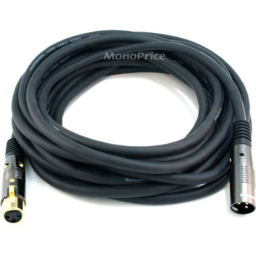 Monoprice Premier XLR Audio Cable - 25 ft XLR Audio Cable for Audio Device, Microphone - First End: 1 x XLR Audio - Male - Second End: (Fleet Network)