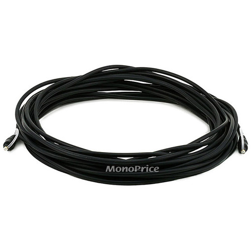 Monoprice 35ft Optical Toslink 5.0mm OD Audio Cable - 35 ft Fiber Optic Audio Cable for Audio Device - First End: 1 x Toslink Digital (Fleet Network)
