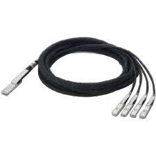 Allied Telesis QSFP to 4 x SFP+ Breakout Direct Attach Cable (5 m) - 16.4 ft QSFP/SFP+ Network Cable for Network Device - First End: 1 (Fleet Network)