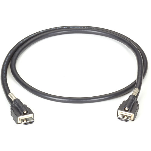 Black Box Locking HDMI to Locking HDMI Cable, 3-m (9.8-ft.) - 9.8 ft HDMI A/V Cable for Audio/Video Device - First End: 1 x HDMI - - 1 (Fleet Network)