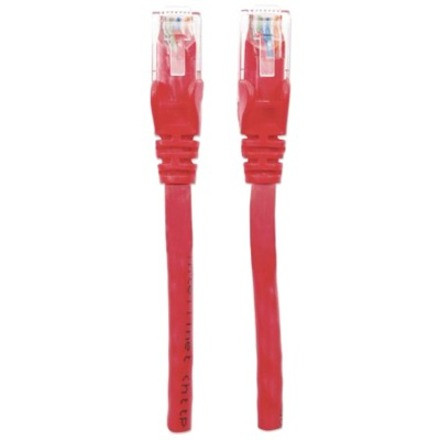 Intellinet Network Patch Cable, Cat6, 5m, Red, CCA, U/UTP, PVC, RJ45, Gold Plated Contacts, Snagless, Booted, Lifetime Warranty, - 14 (343367)