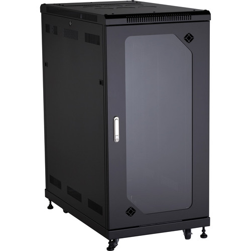 Black Box Select Plus Cabinet with Plexi Front Door, 24U - 24U Rack Height x 21.30" (541.02 mm) Rack Width x 38.50" (977.90 mm) Rack - (Fleet Network)