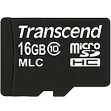 Transcend 16 GB Class 10 microSDHC - 20 MB/s Read - 16 MB/s Write - 2 Year Warranty (Fleet Network)