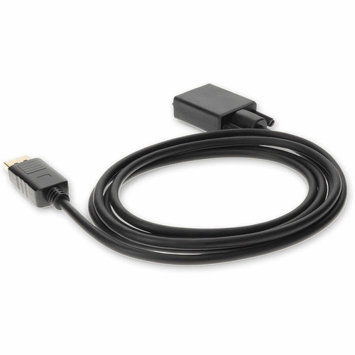 AddOn 5-Pack of 6ft DisplayPort 1.2 Male to VGA Male Black Cables For Resolution Up to 1920x1200 (WUXGA) - 6 ft (1.83 m) Video Cable - (DISPORT2VGAMM6B-5PK)