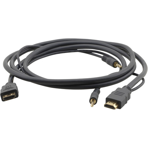 Kramer High-Speed HDMI Flexible Cable with Ethernet & 3.5mm Stereo Audio - 15.1 ft HDMI/Mini-phone AV/Network Cable for Audio/Video - (Fleet Network)